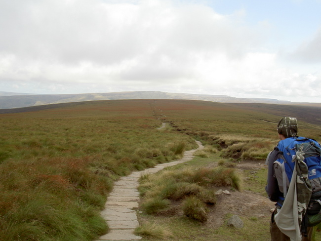 Looking over Featherbed Moss from near Mill Hill