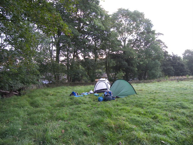 Our camp slowly transforms into two very heavy rucksacks