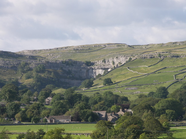 First view of Malham Cove